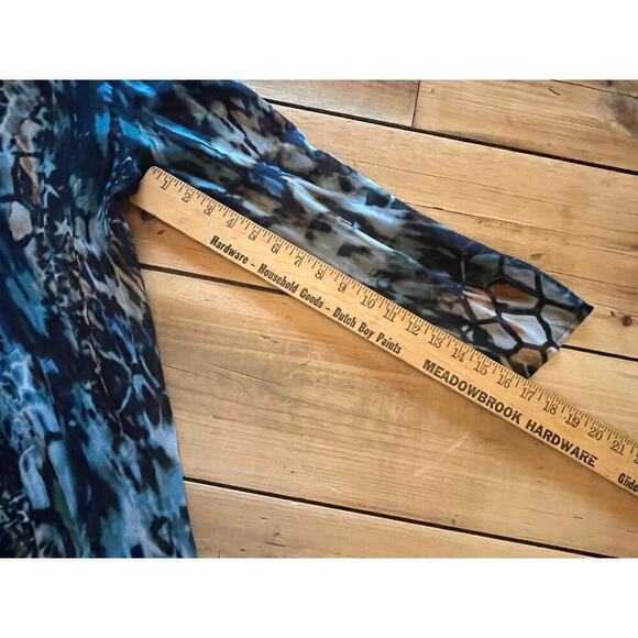 Chico's women's sheer embellished beaded multi color top/blouse. Size 1. - Picture 6 of 10